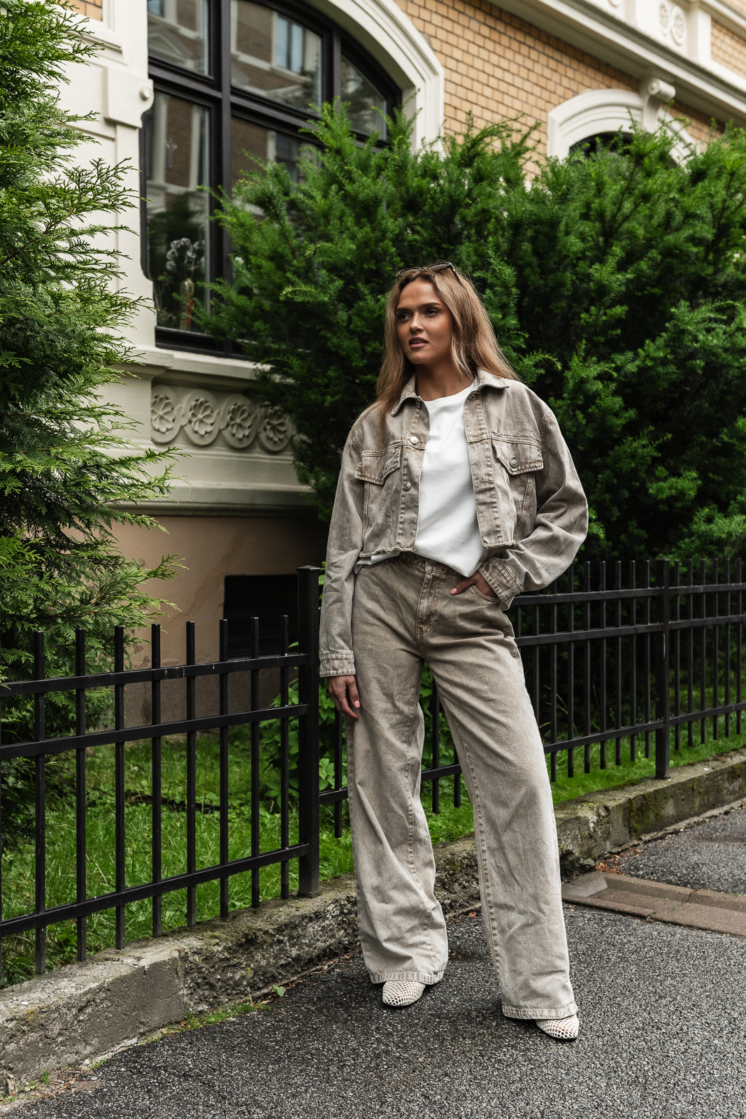 PCFAY Jeans - Sandshell